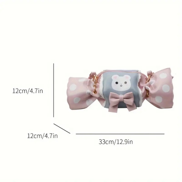 Candy Shape Crossbody Bag Cartoon Bow - Picture 5 of 5